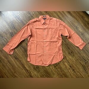 Bill Blass Men's Terracotta Button-Down Shirt